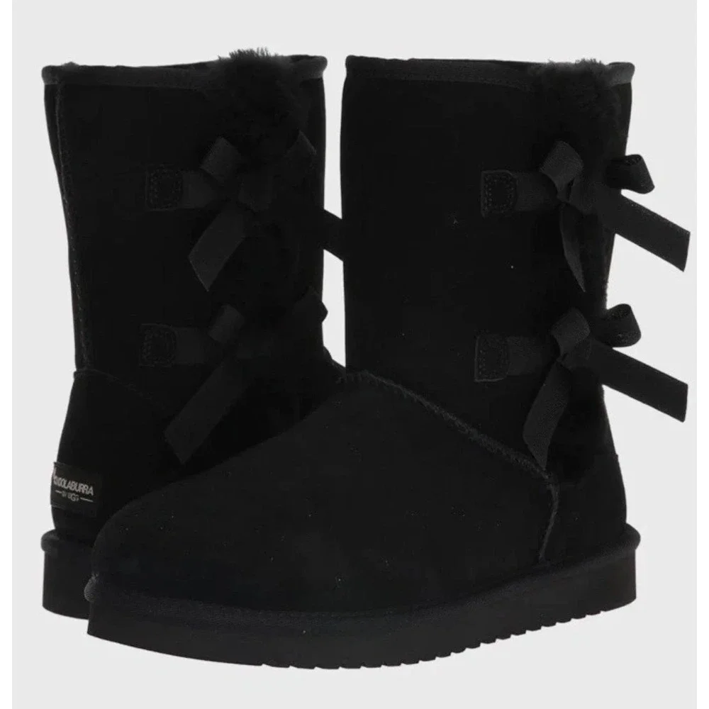 Koolaburra by UGG Victoria Short Winter Boots Black‎ Womens Size 5 NIB